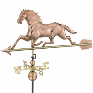 Polished Copper Horse with Arrow Weathervane #580AP