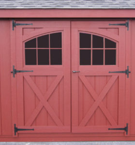 6-Lite Arched Transom Window Double Doors