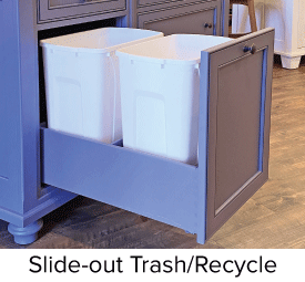 Slide-out Trash/Recycle Drawer