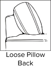 Loose Pillow Back